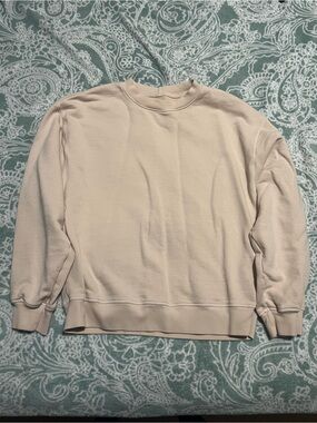 Agolde Women's Crewneck Sweater in Beige Cream